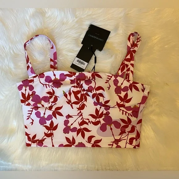 Cynthia Rowley Pink Devi Bonded Tank - Picture 6 of 6